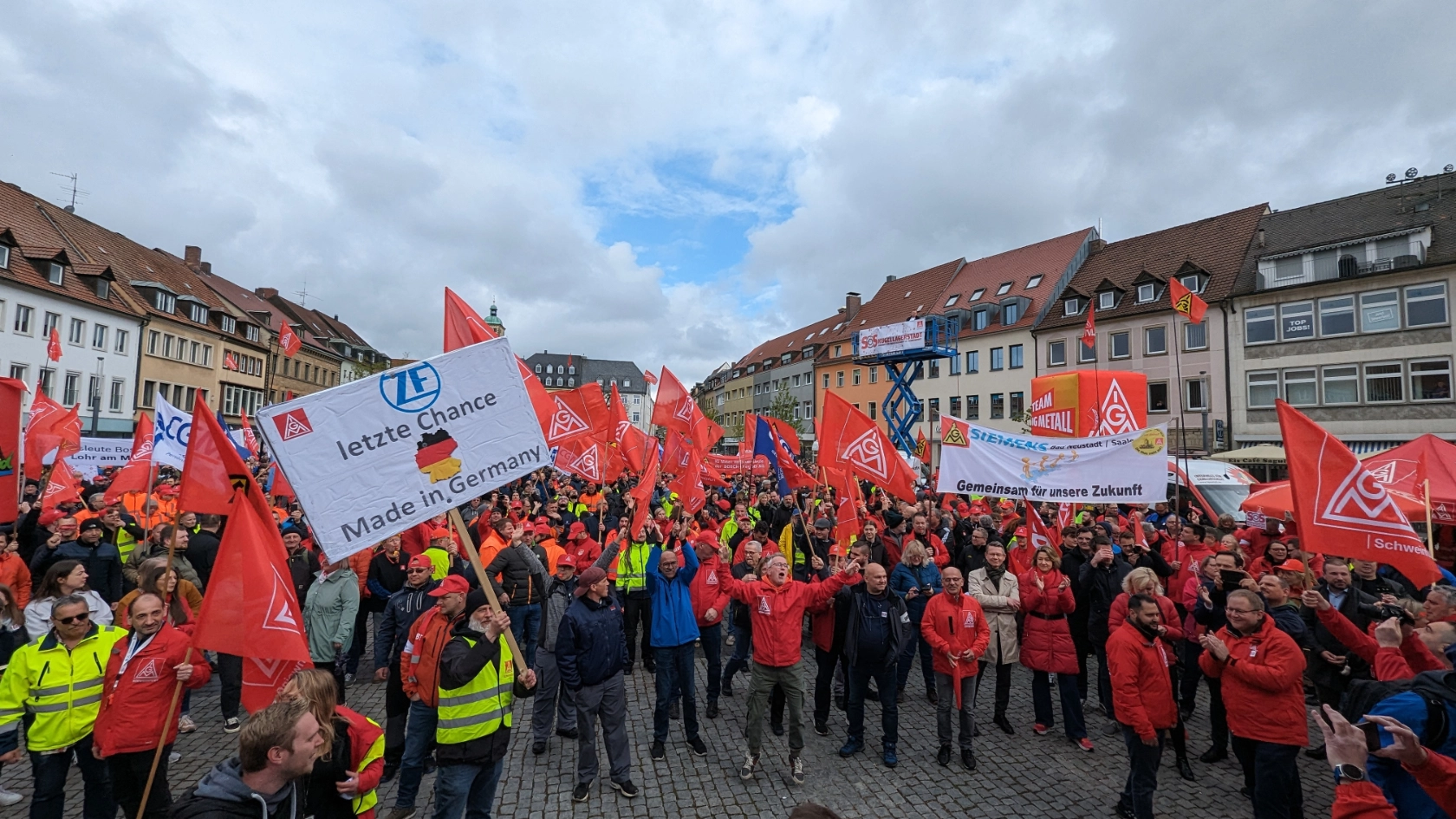 SOS Kugellagerstadt: Aktionstag in Schweinfurt
