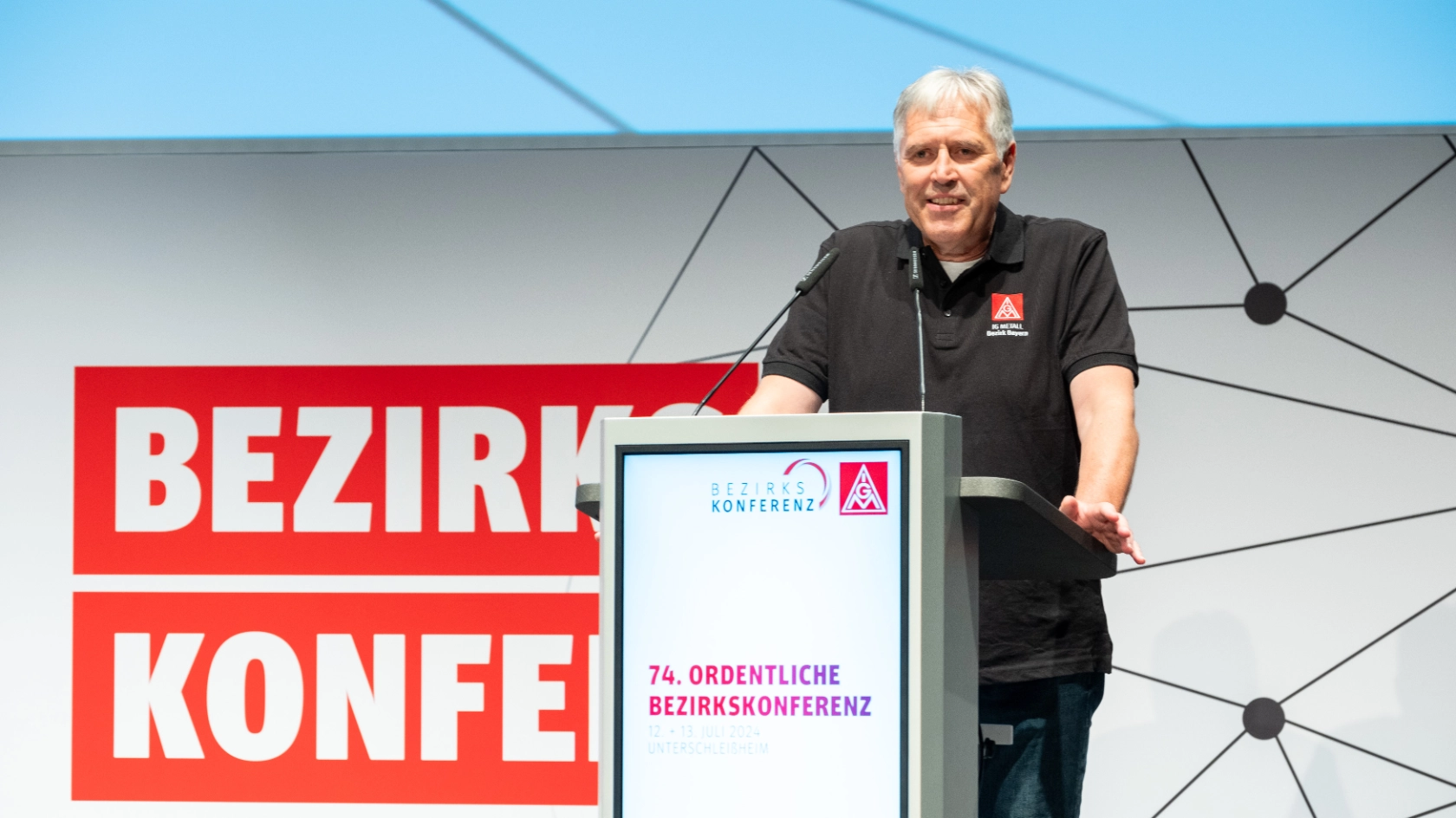 Bezirkskonferenz 2024 der IG Metall Bayern: Bezirksleiter Horst Ott