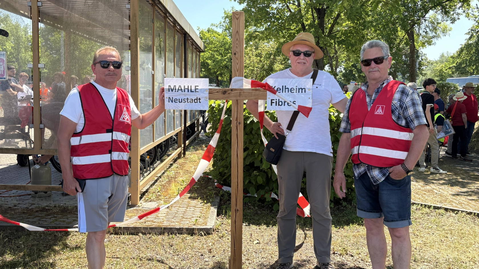 Auftakt des Erzwingungsstreiks bei Mahle in Neustadt