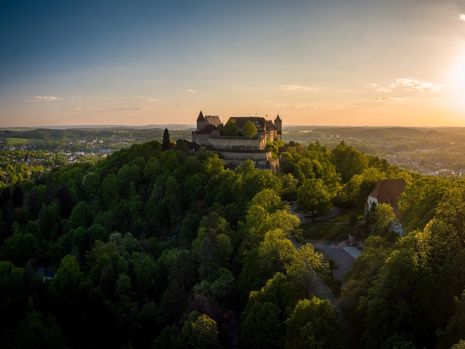 Sonnenuntergang / Abenddämmerung Veste Coburg