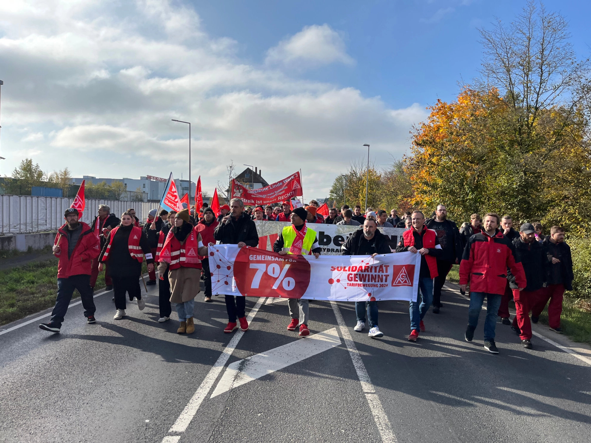 Warnstreik Linde Aschaffenburg