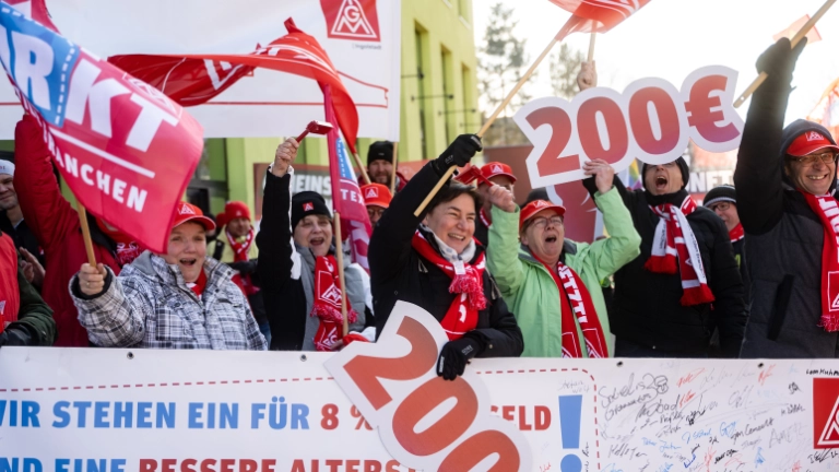2. Verhandlung in der Textil- und Bekleidungsindustrie: Demo und Kundgebung in Ingolstadt