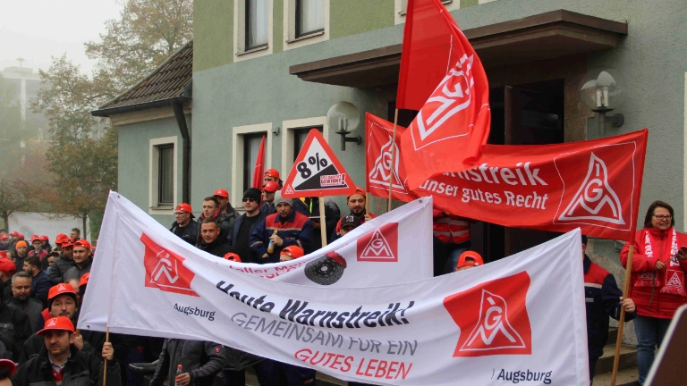 Warnstreik Metall&Elektro Tarifrunde Brembo SGL und SGl Carbon Meitingen